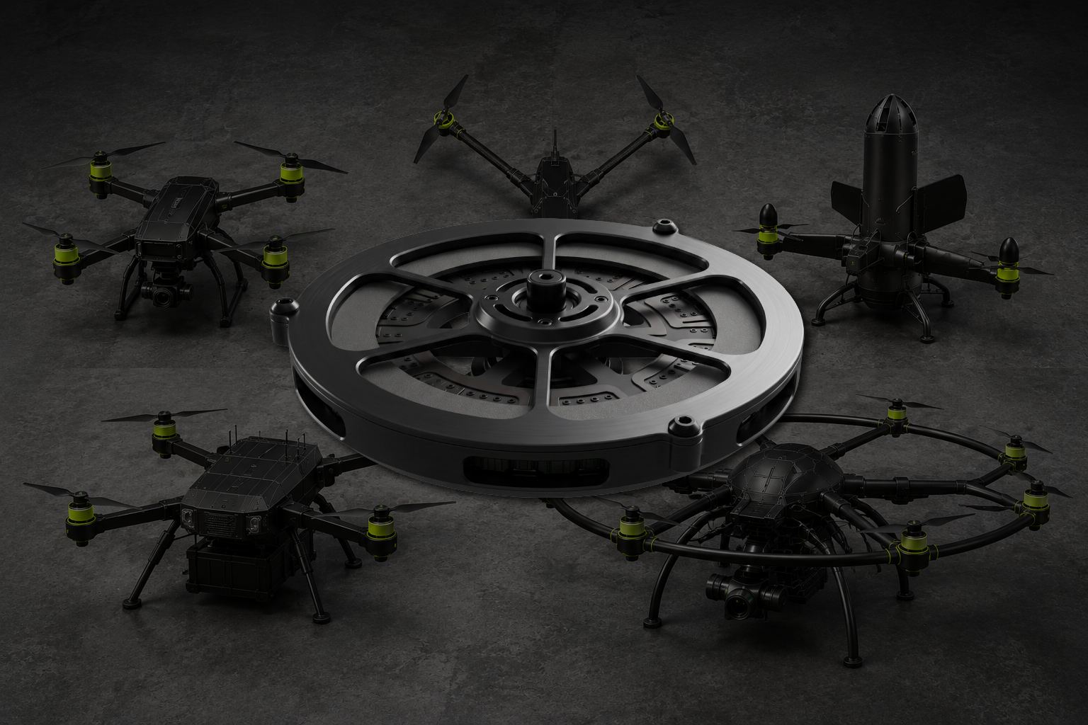 Conifer high-thrust drone propulsion motor